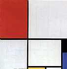Composition Canvas Paintings - Composition with Red Blue Yellow